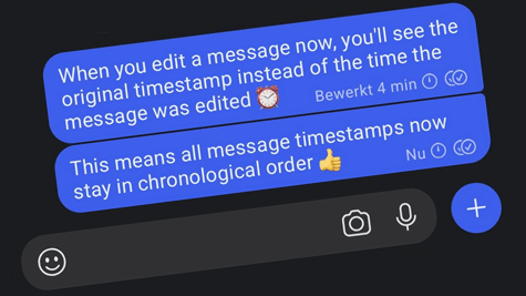 Signal Android update: edited messages will now retain their original timestamp