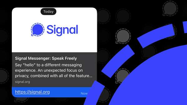 Signal update iOS: bug with forwarding link previews fixed