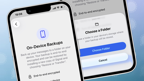 Signal brings on-device backups for iPhone and iPad to beta